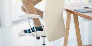 Child standing on chair